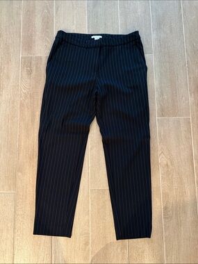 H&M Black Pinstripe Dress Pants